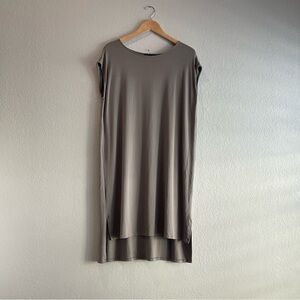Eileen Fisher Taupe Sleeveless Dress